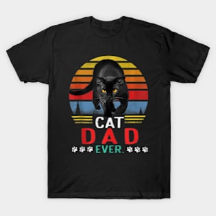 Best Cat Dad Ever Cat Daddy Father Vintage 71 T-Shirt